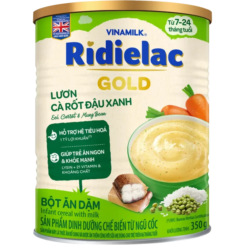 B2T - RiDielac Gold lươn cà rốt đậu xanh 350g