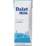 Sữa tươi tiệt trùng Dalat Milk ít đường 180ml