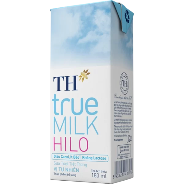 Sữa tươi tiệt trùng TH true MILK HILO 180ml