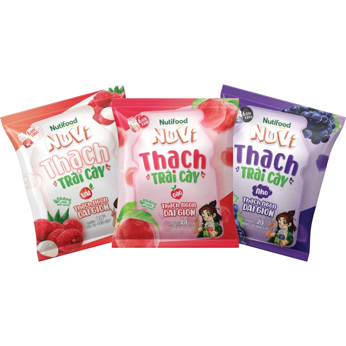 Thạch trái cây Nuvi 120g