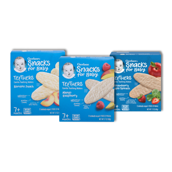 Bánh gạo Gerber 48g (vị dâu táo, vị xoài mâm xôi)